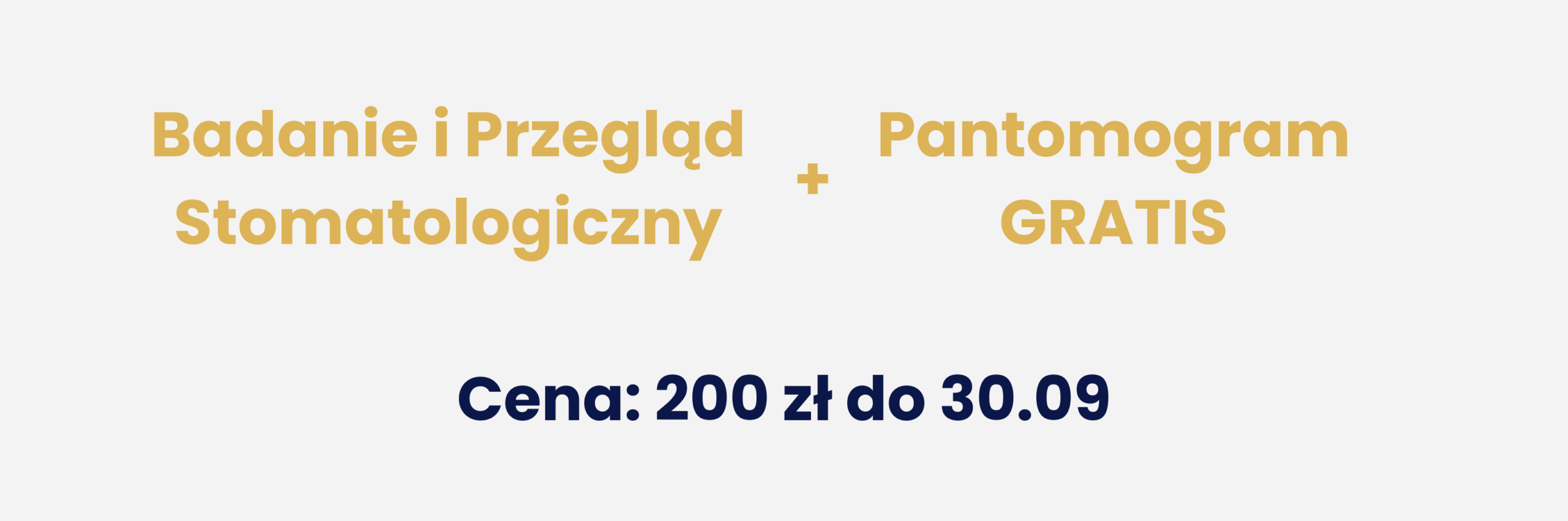 Badanie i przegląd stomatologiczny + pantomogram gratis