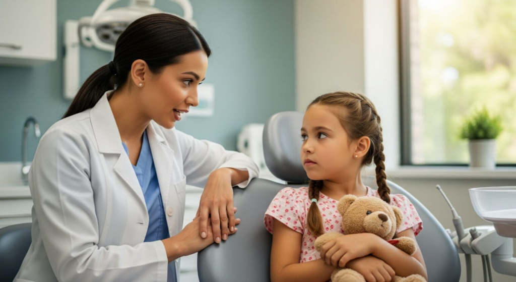 Dziecko u dentysty. Pierwsza wizyta u stomatologa